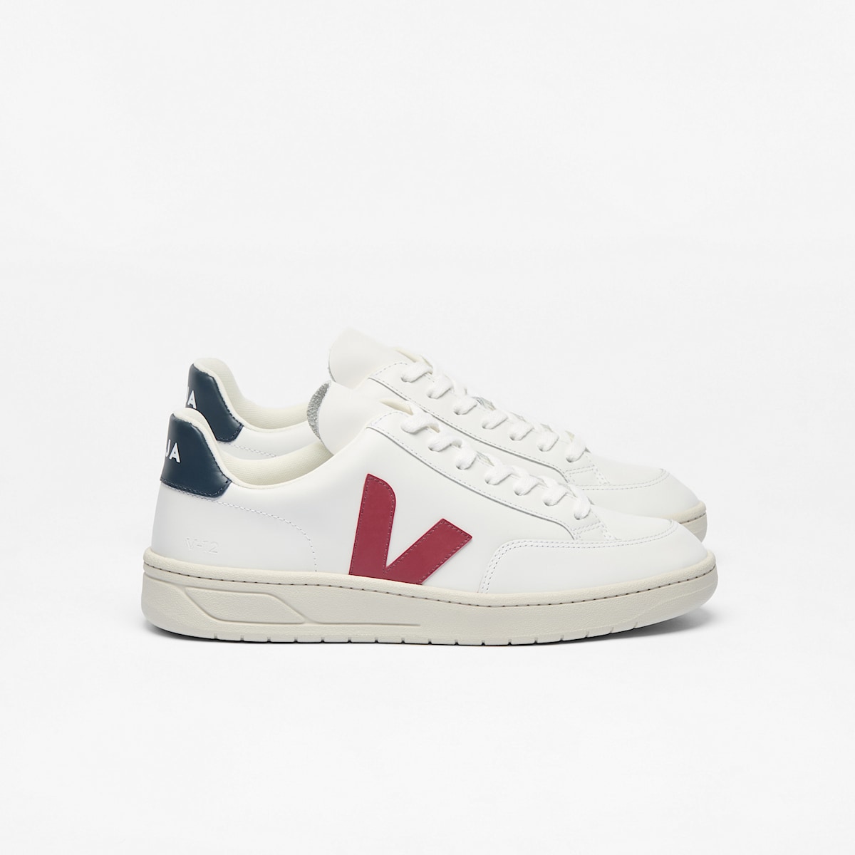 V-12 LEATHER WHITE MARSALA NAUTICO