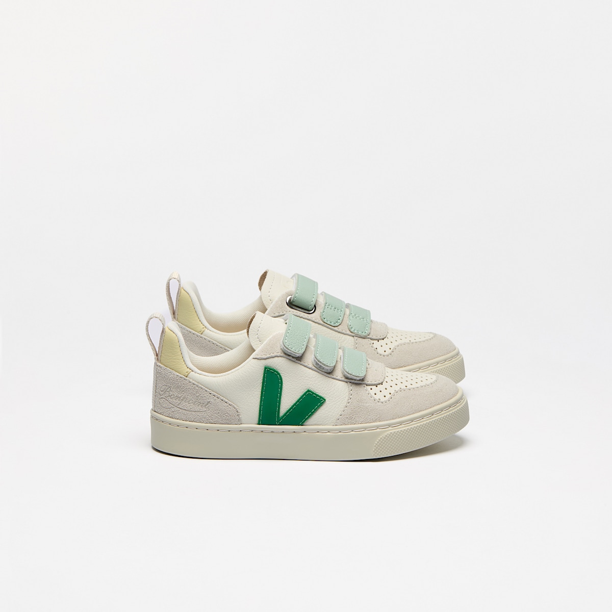 V-10 LEATHER VEJA X BONPOINT PURE EMERAUDE