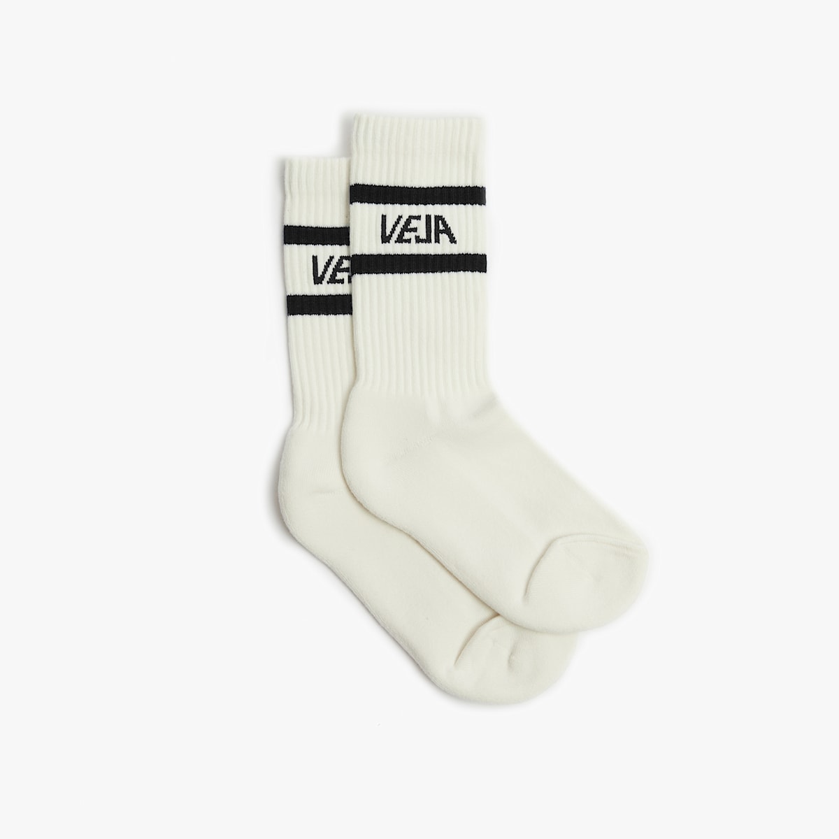 ICONIC SOCKS COTTON WHITE BLACK