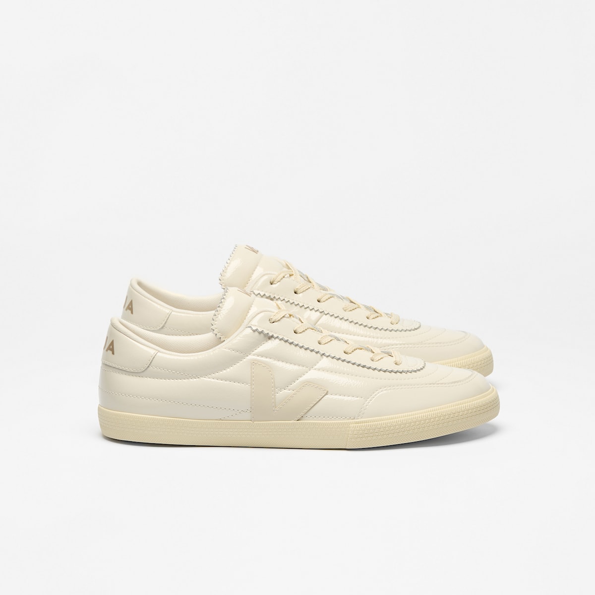PANENKA PATENT LEATHER OFF WHITE NATURAL
