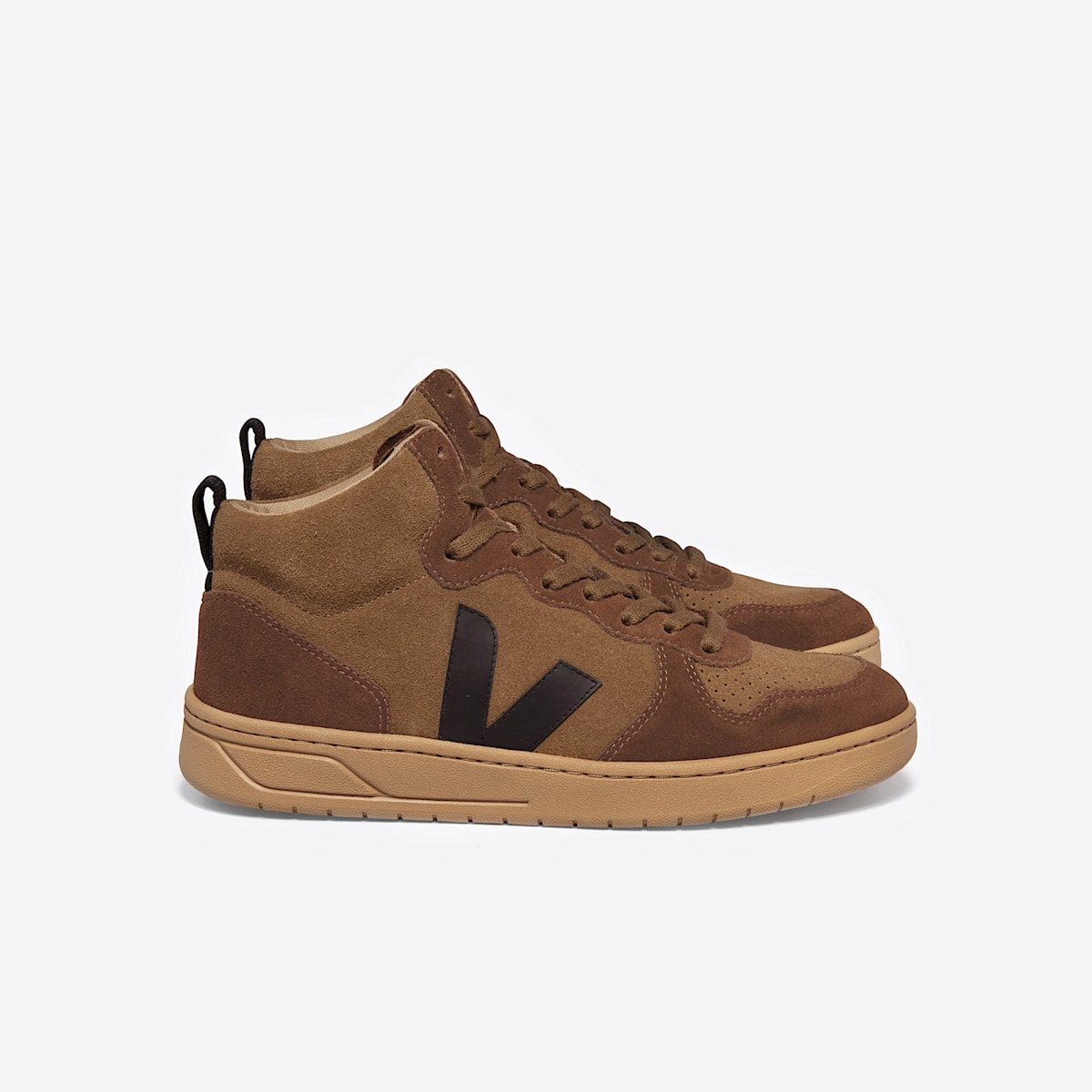V-15 SUEDE BROWN BLACK